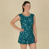 Women swimming one-piece swimsuit Una Petrol Blue