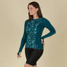 Women Swimming Top Una Soft & Stretchable Petrol Blue