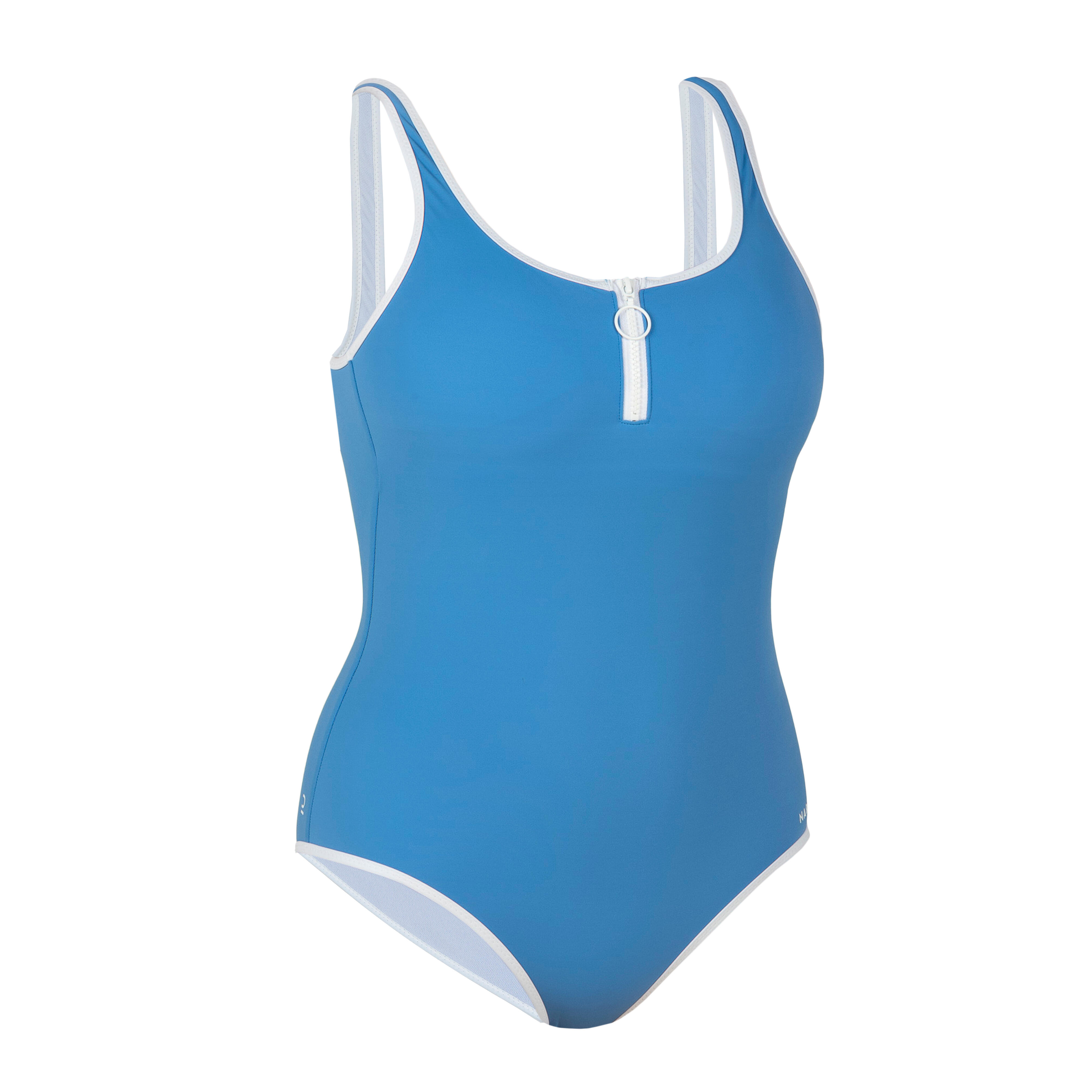 Women One-Piece Swimsuit Heva with Zip- Blue