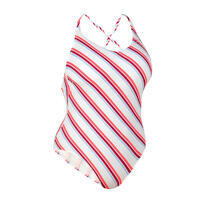 Crveni prugasti jednodelni kupaći kostim LILA