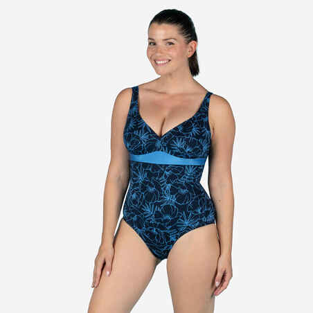 Kaipearl Triki 100 Women's Body-Sculpting Swimsuit -navy