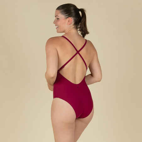 Women's 1-piece Swimsuit Lila Symi Burgundy