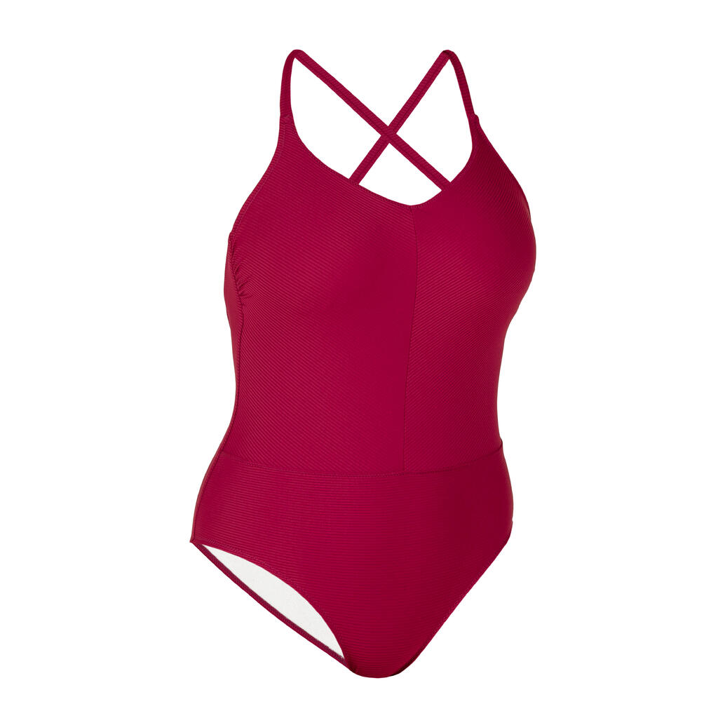 Vestido de baño de natación para Mujer Nabaiji azul oscuro