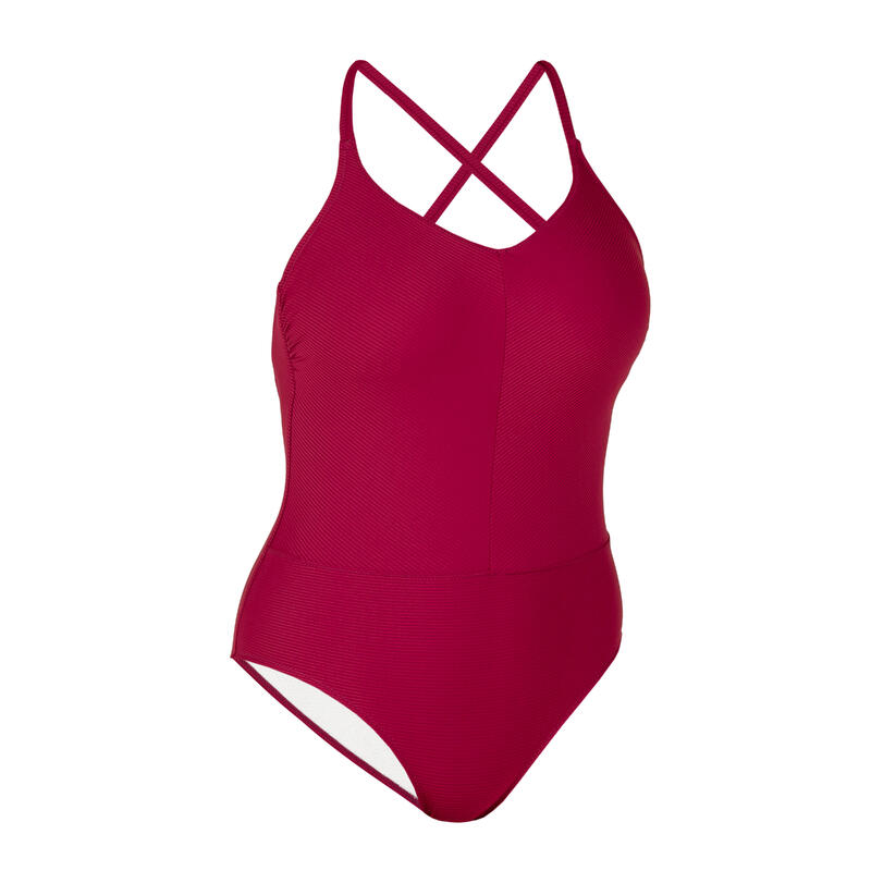 Badpak voor zwemmen dames Lila Symi bordeaux