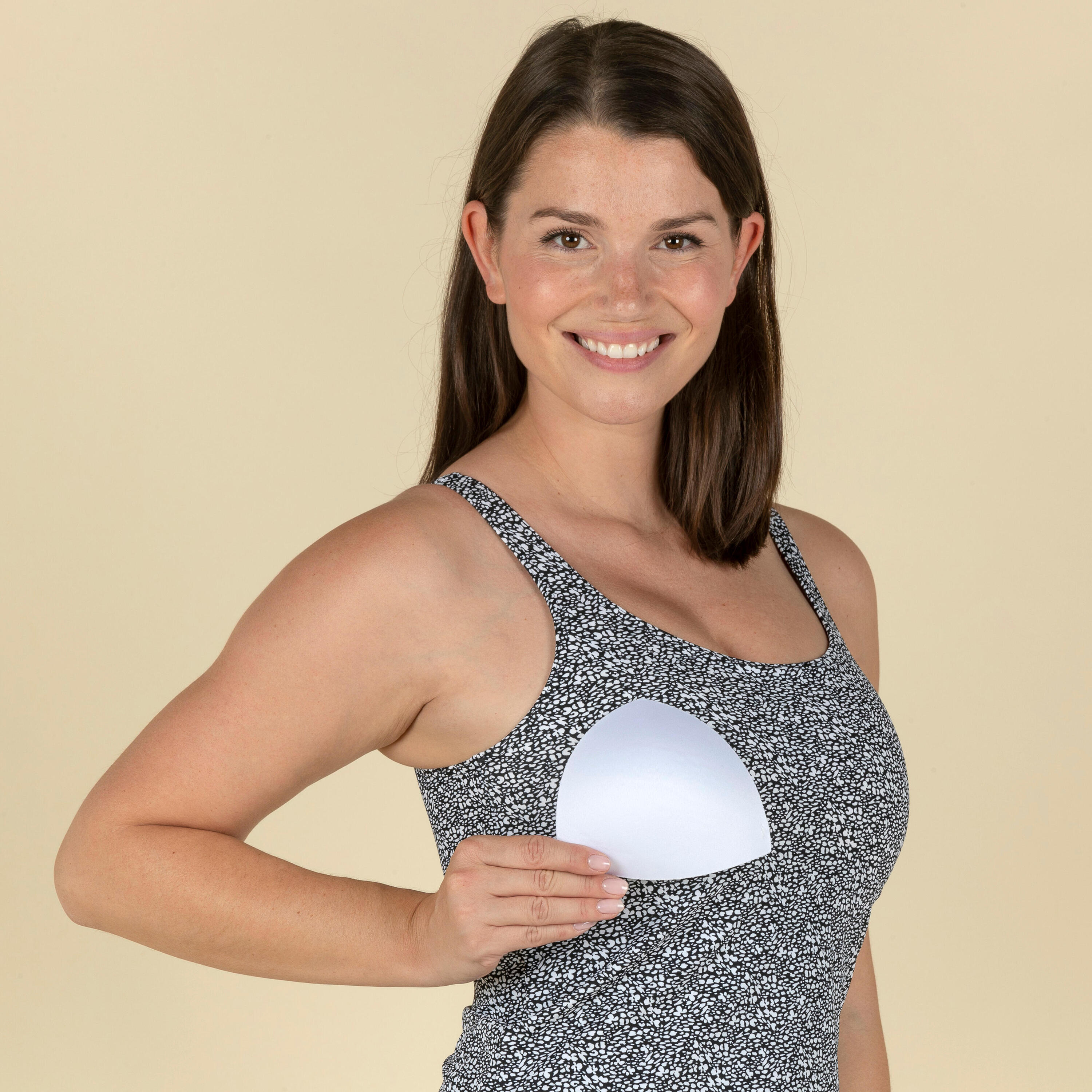 Costume intero donna HEVA TANKINI LEO nero 11/24