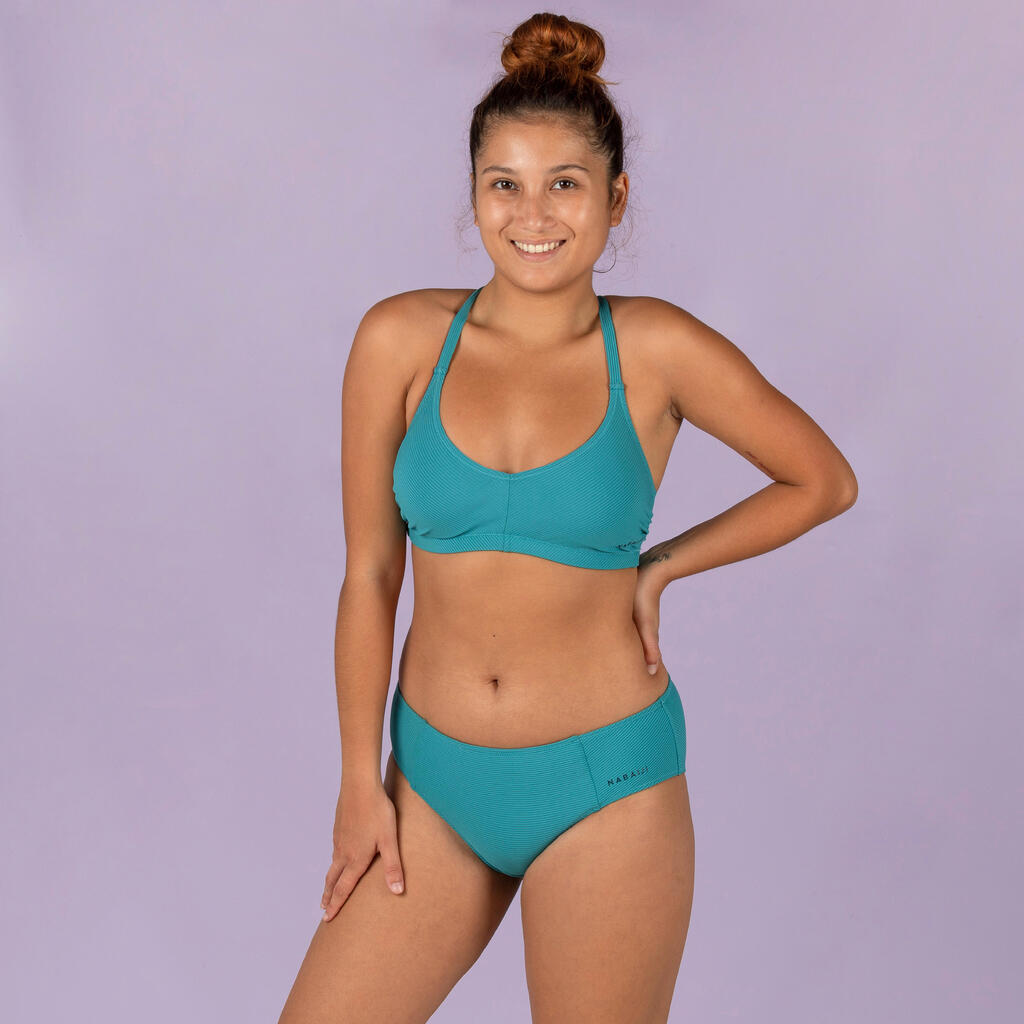 Bas de maillot de bain de natation femme Lila Simy Bleu