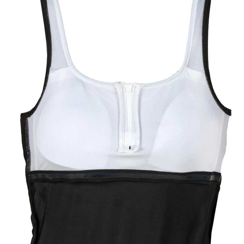 Costum de baie întreg înot shorty Heva cu fermoar Negru Damă