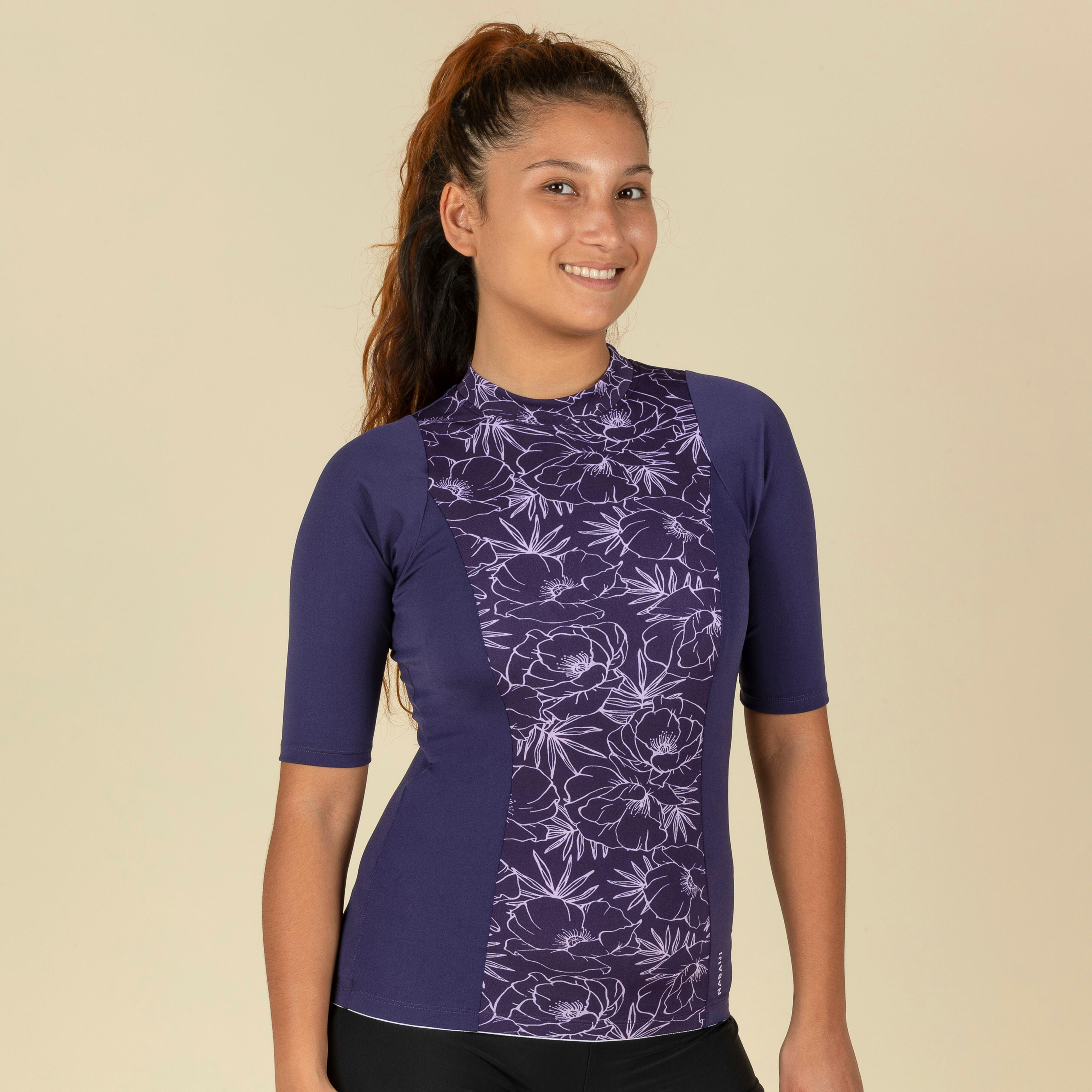 Women swimming top Una light purple