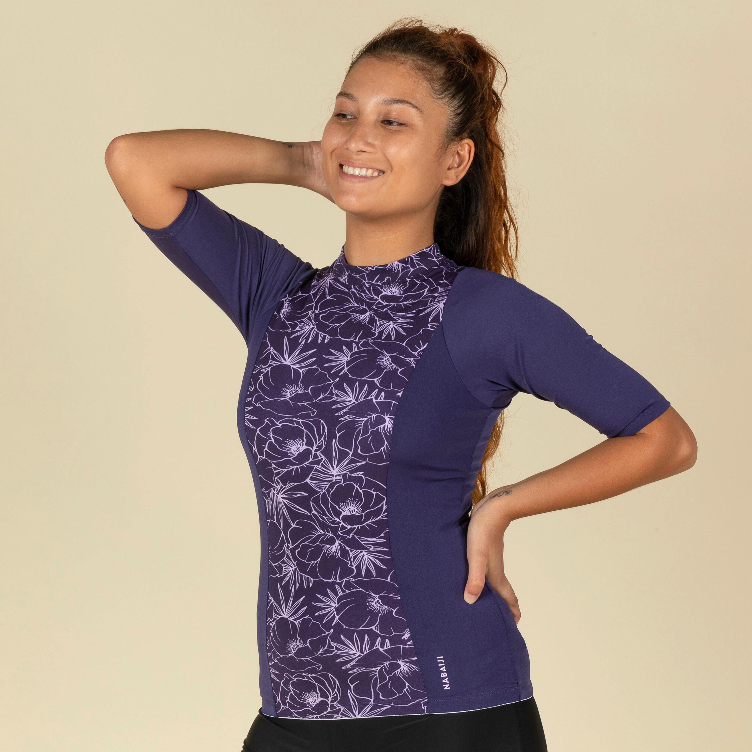 Women's swimming top Una light pyva mauve 2/11