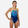 Girls' Swimming One-Piece Swimsuit Chlorine Resistant Lexa Kali - Blue