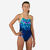 Maillot de bain de natation une pièce Fille ado résistant chlore Lexa kali bleu