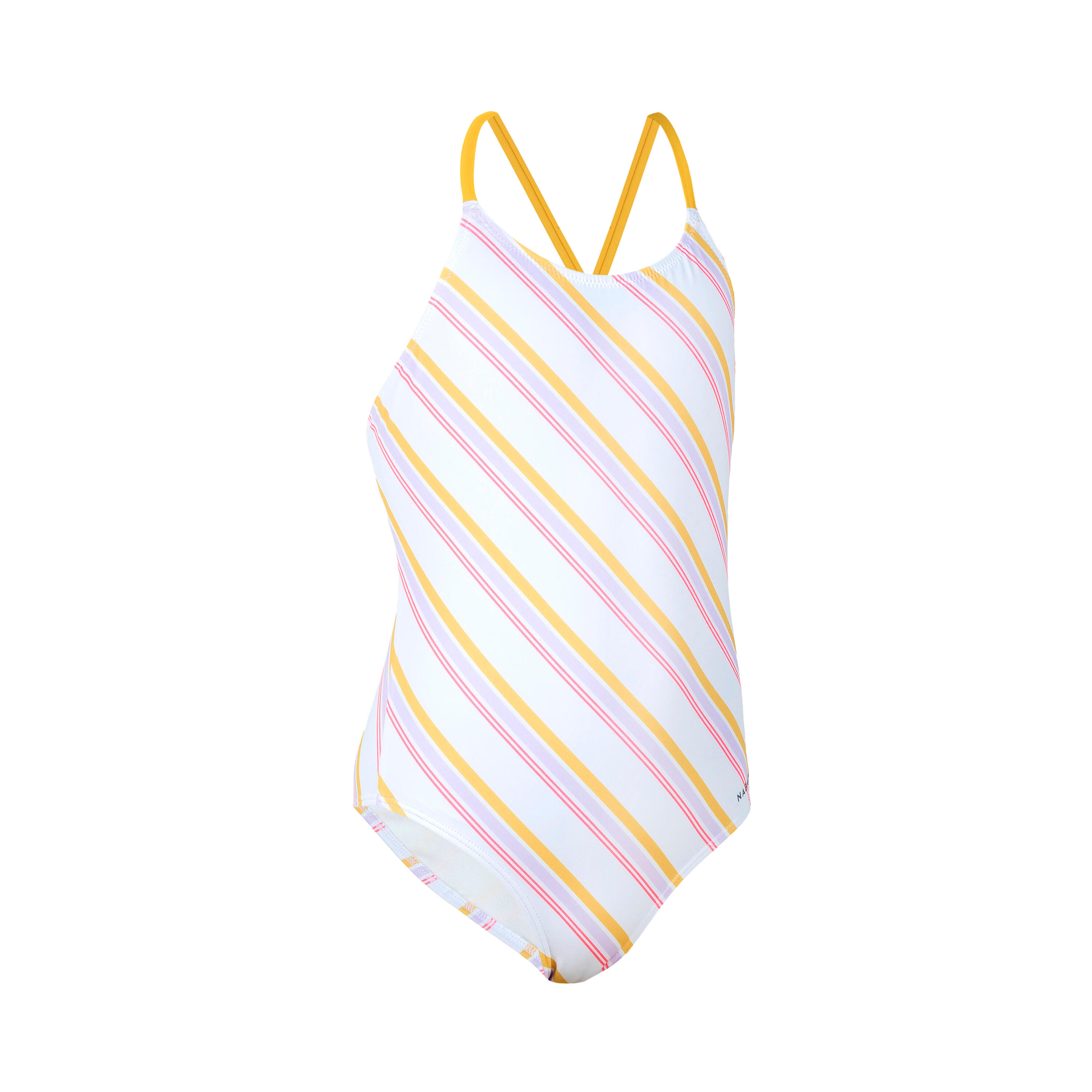 Lila 100 Girl's Swimsuit - yellow 4/4