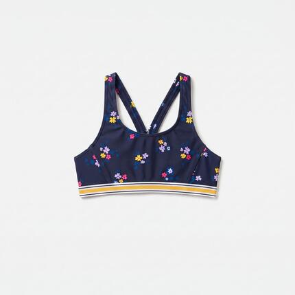 Haut de maillot de bain 2 pièces natation Fille enfant, Vega magic jaune