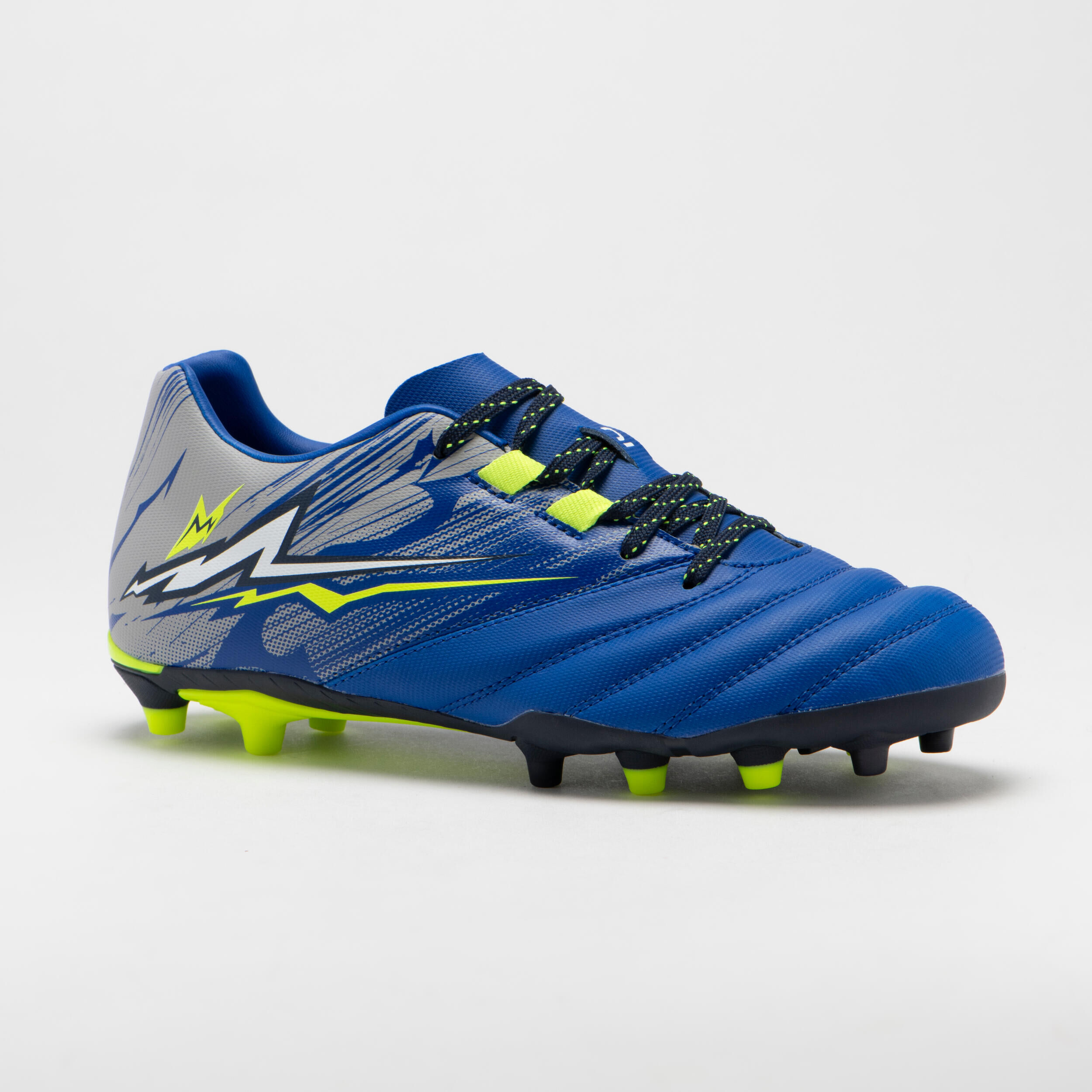 OFFLOAD Kids' Moulded Dry Pitch Rugby Boots R500 - Indigo Blue