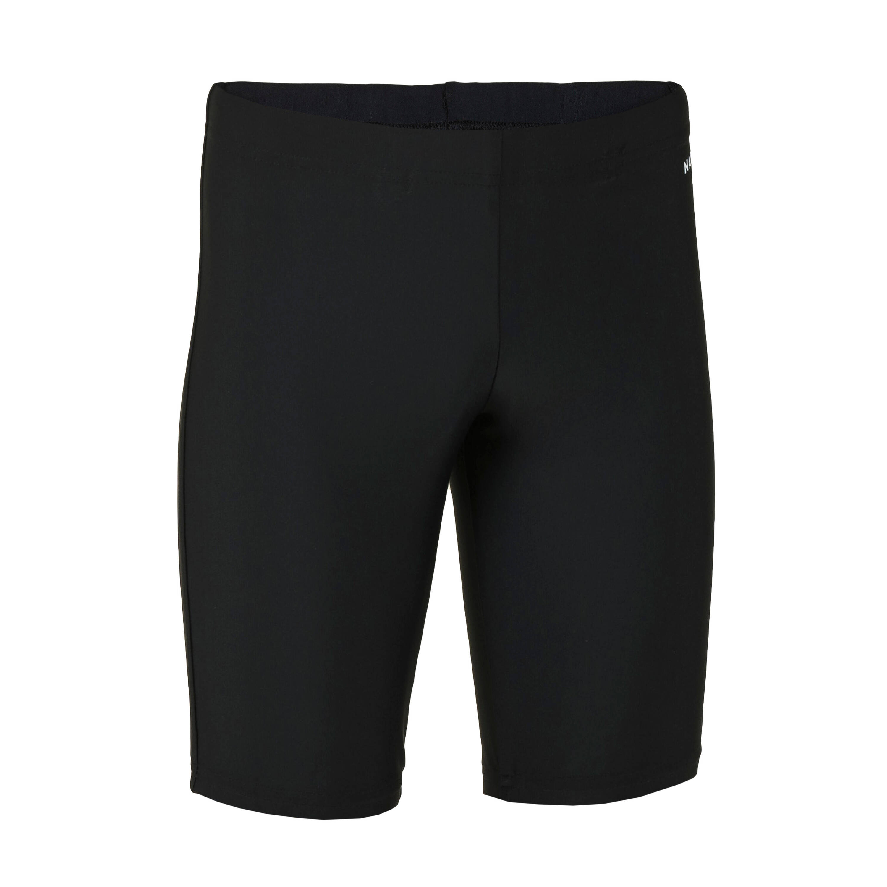 Boy's Swimming Swimsuit Jammer 100 Basic Comfortable & Durable Black -  1