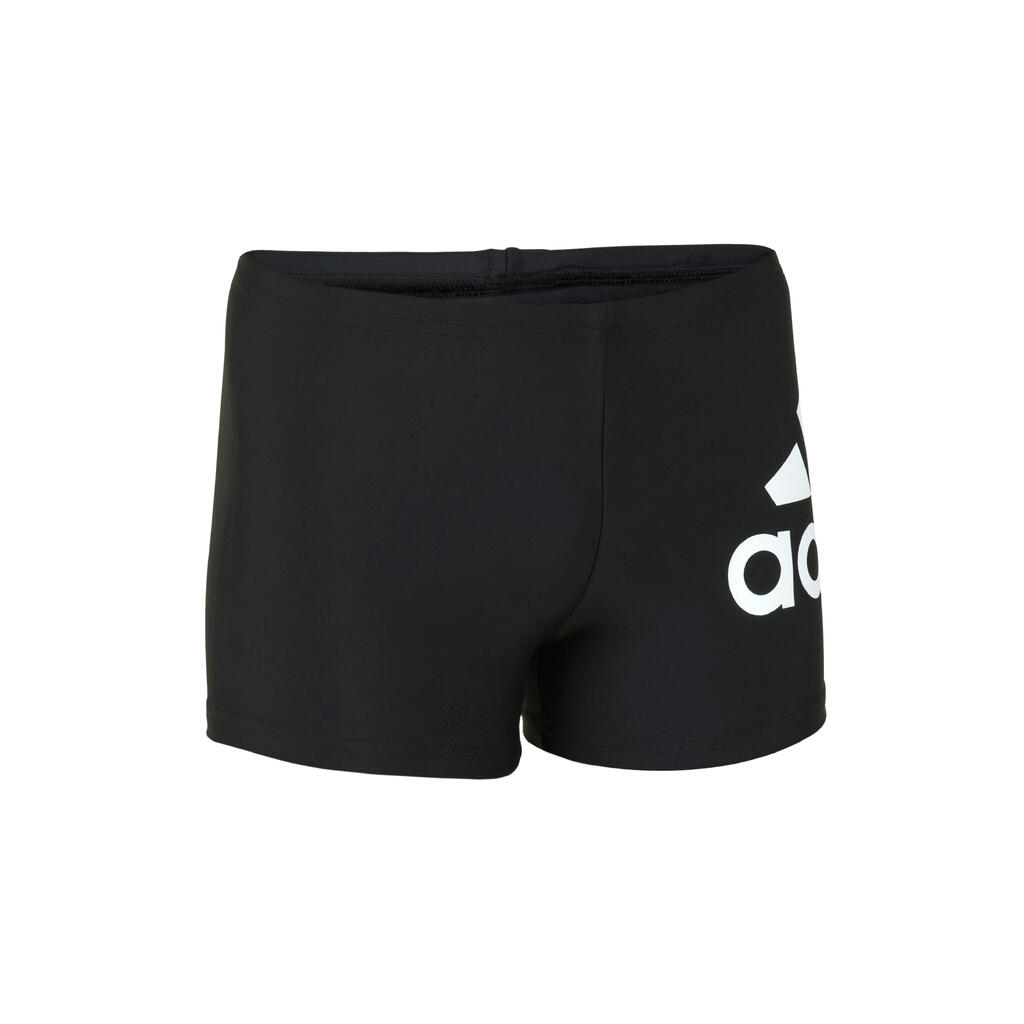 Kids swimming boxer swimsuit ADIDAS LOGO black white