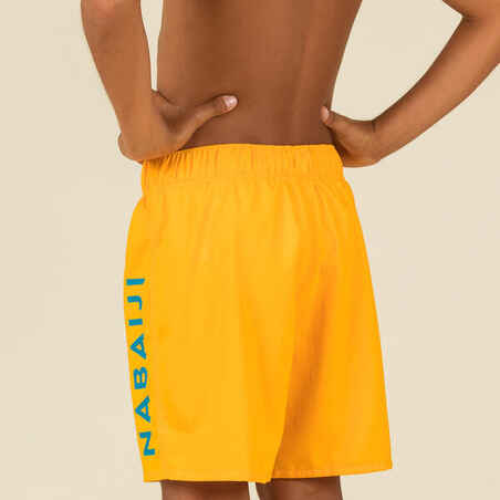 Boys' Swimming Shorts - Swimshort 100 Basic - Orange