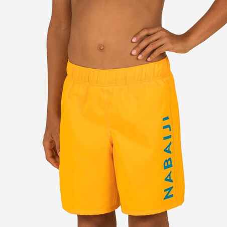 Bermudas Natación Swimshort 100 Basic Niños Naranja