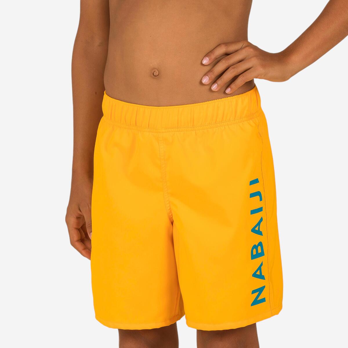 Maillot de bain natation garçon - swimshort 100 basic - orange