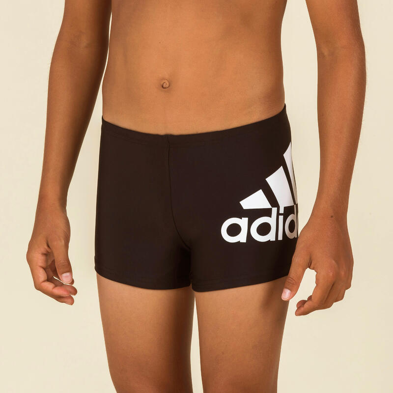 Kameraad hooi Overblijvend Badehose Boxer Kinder Adidas - Logo schwarz/weiss | ADIDAS | Decathlon.ch