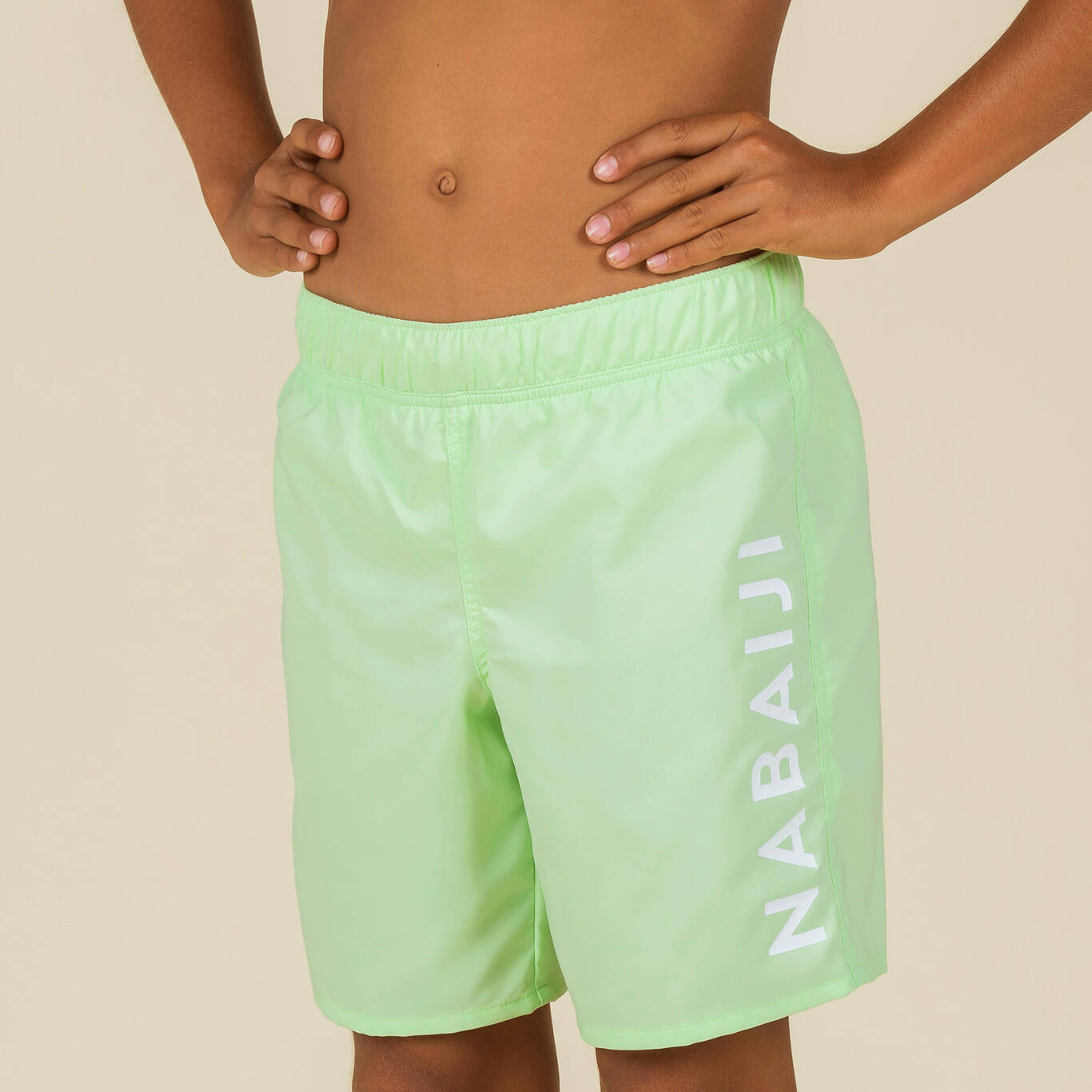 Boy's Swimsuit - Swimshort 100 Basic - Green