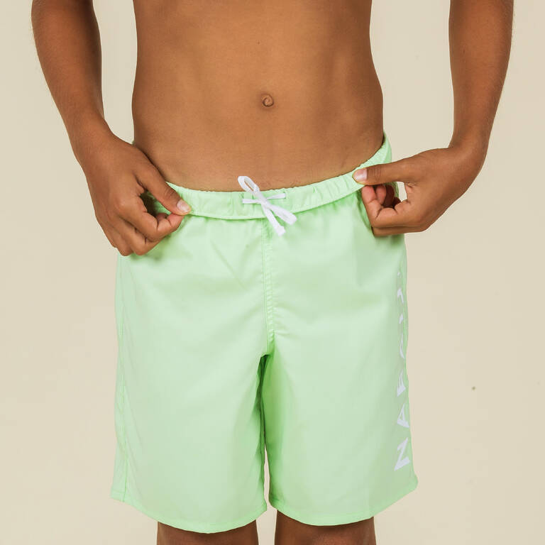 Boy's Swimsuit - Swimshort 100 Basic - Green