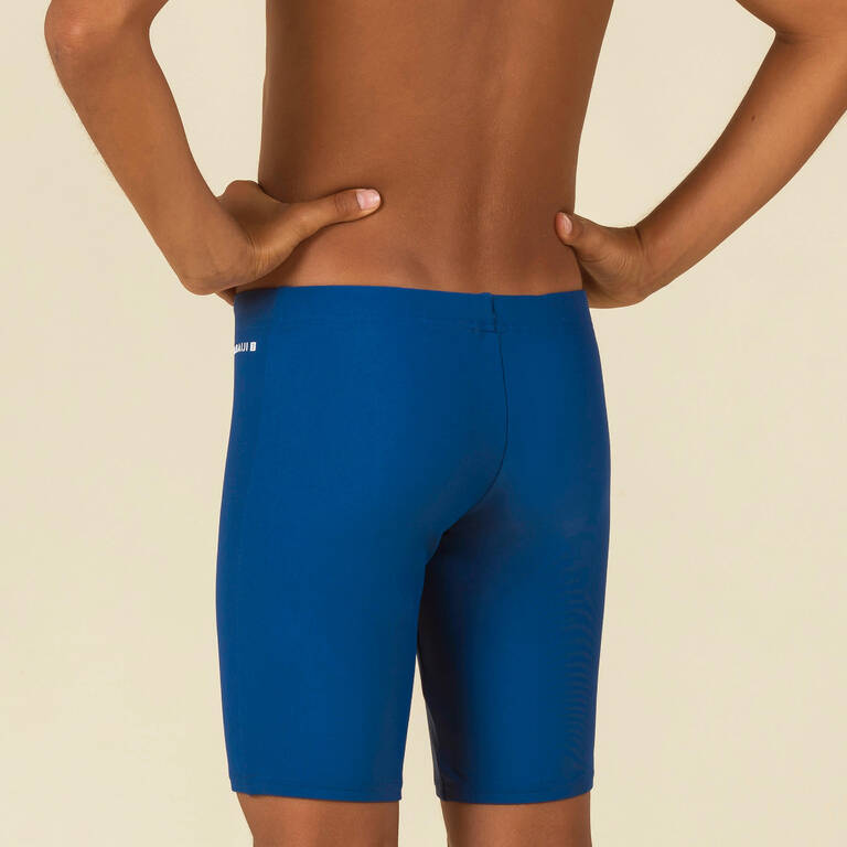 Boys’ swimming swimsuit jammer 100 basic - black - Decathlon