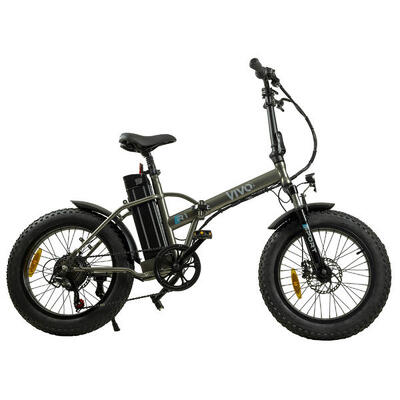 Bici pieghevole elettrica a pedalata assistita Fatbike Vivobike 20" R1