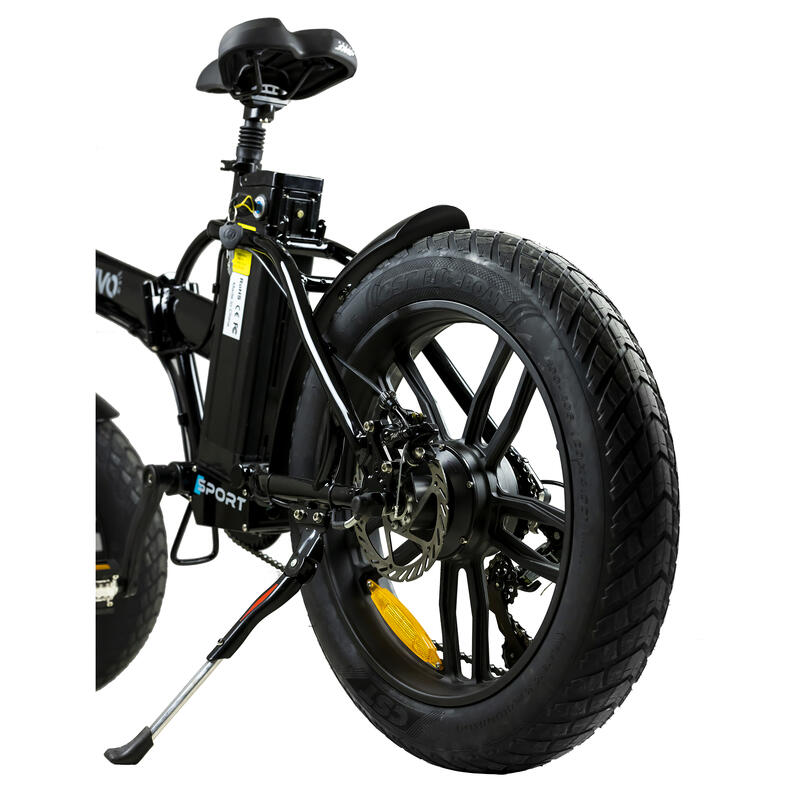 Bici pieghevole elettrica a pedalata assistita Fatbike Vivobike 20" R2