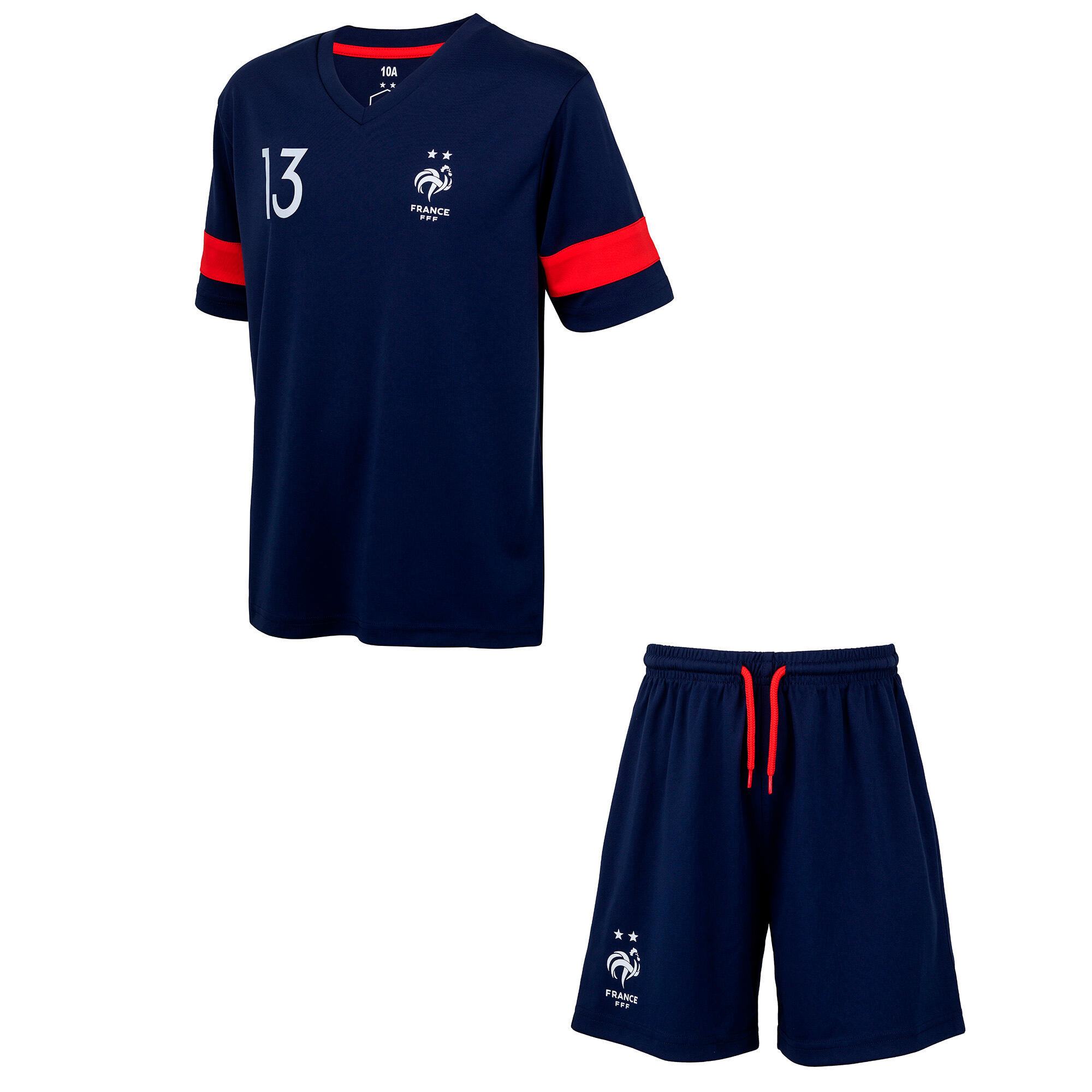ENSEMBLE SHORT + MAILLOT ENFANT FFF KANTE N°13 1/2