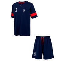 ENSEMBLE SHORT + MAILLOT ENFANT FFF KANTE N°13