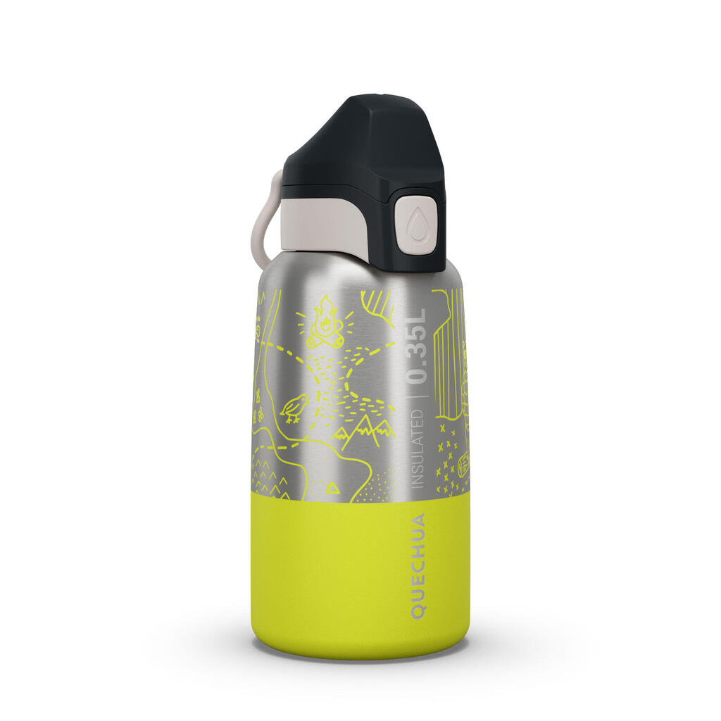 0.35 L junior insulated stainless steel hiking flask with instant lid