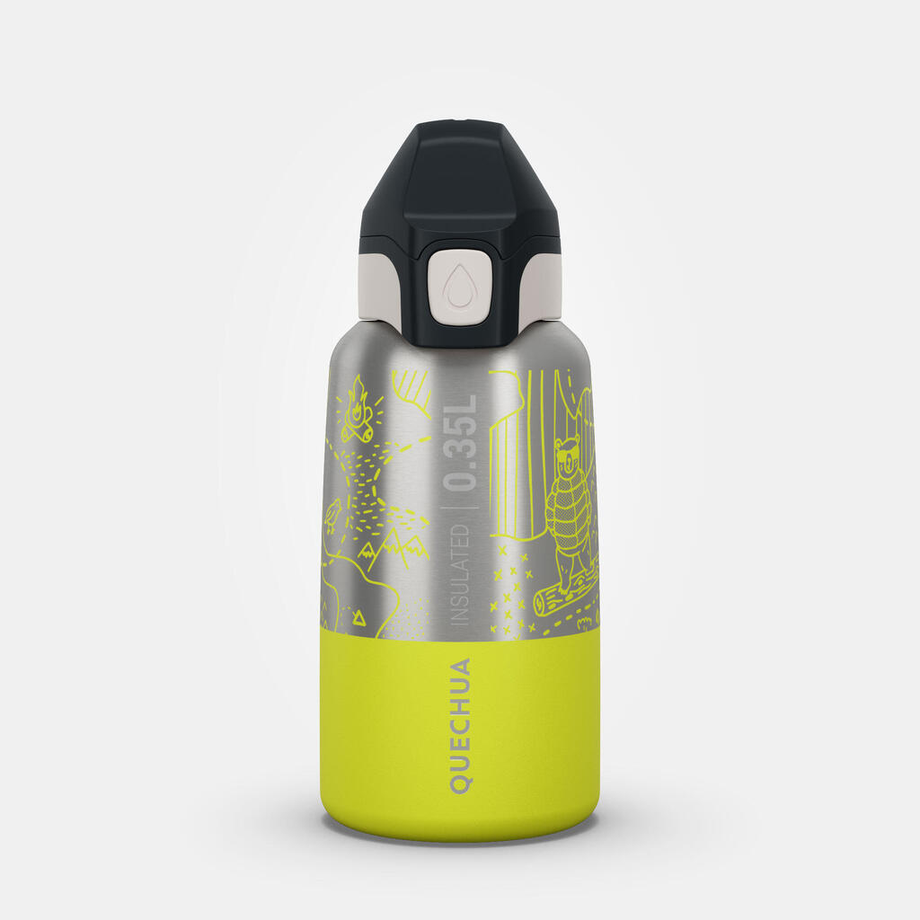 0.35 L junior insulated stainless steel hiking flask with instant lid