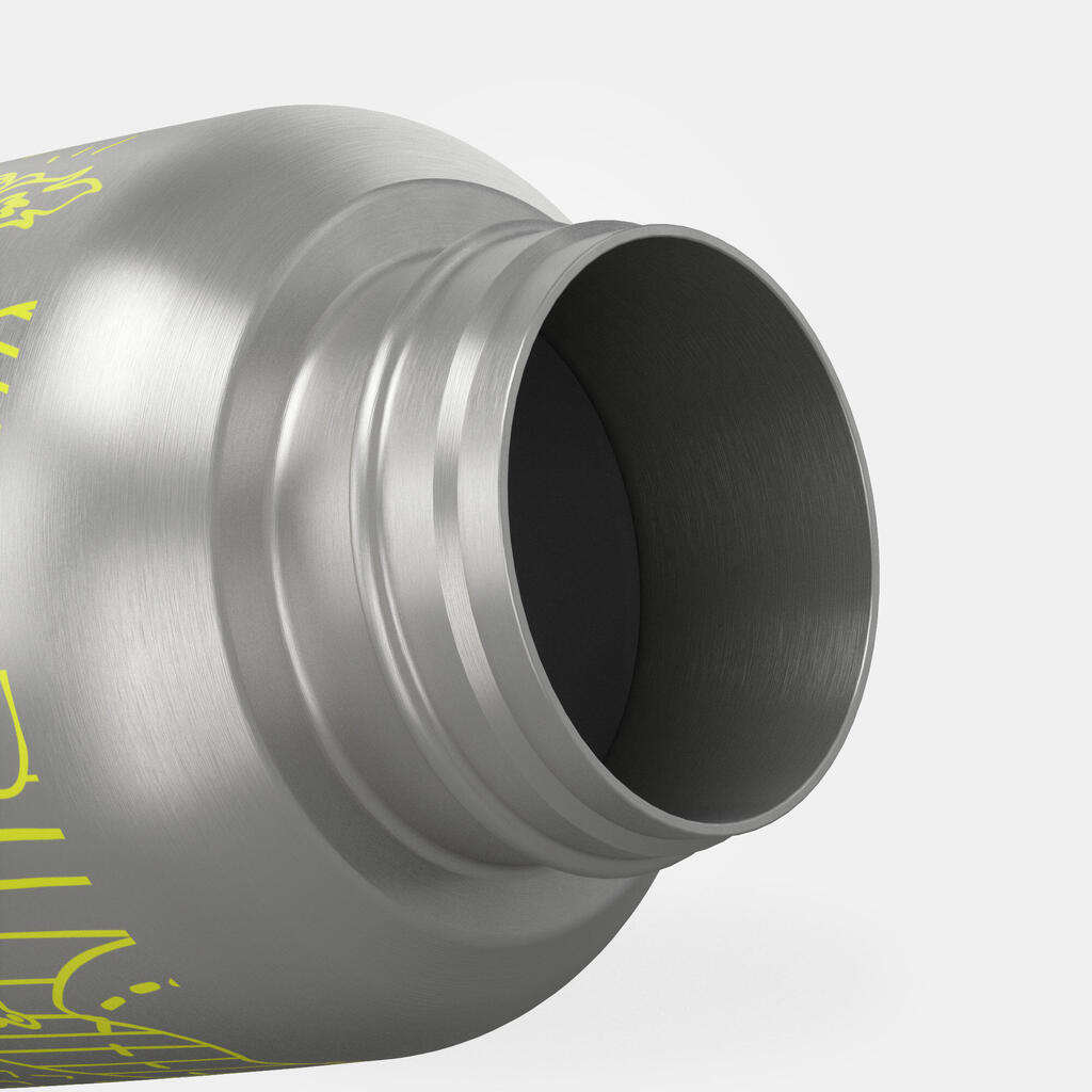 Gourde enfant isotherme 0,35L en acier inox avec bouchon instantané de randonnée