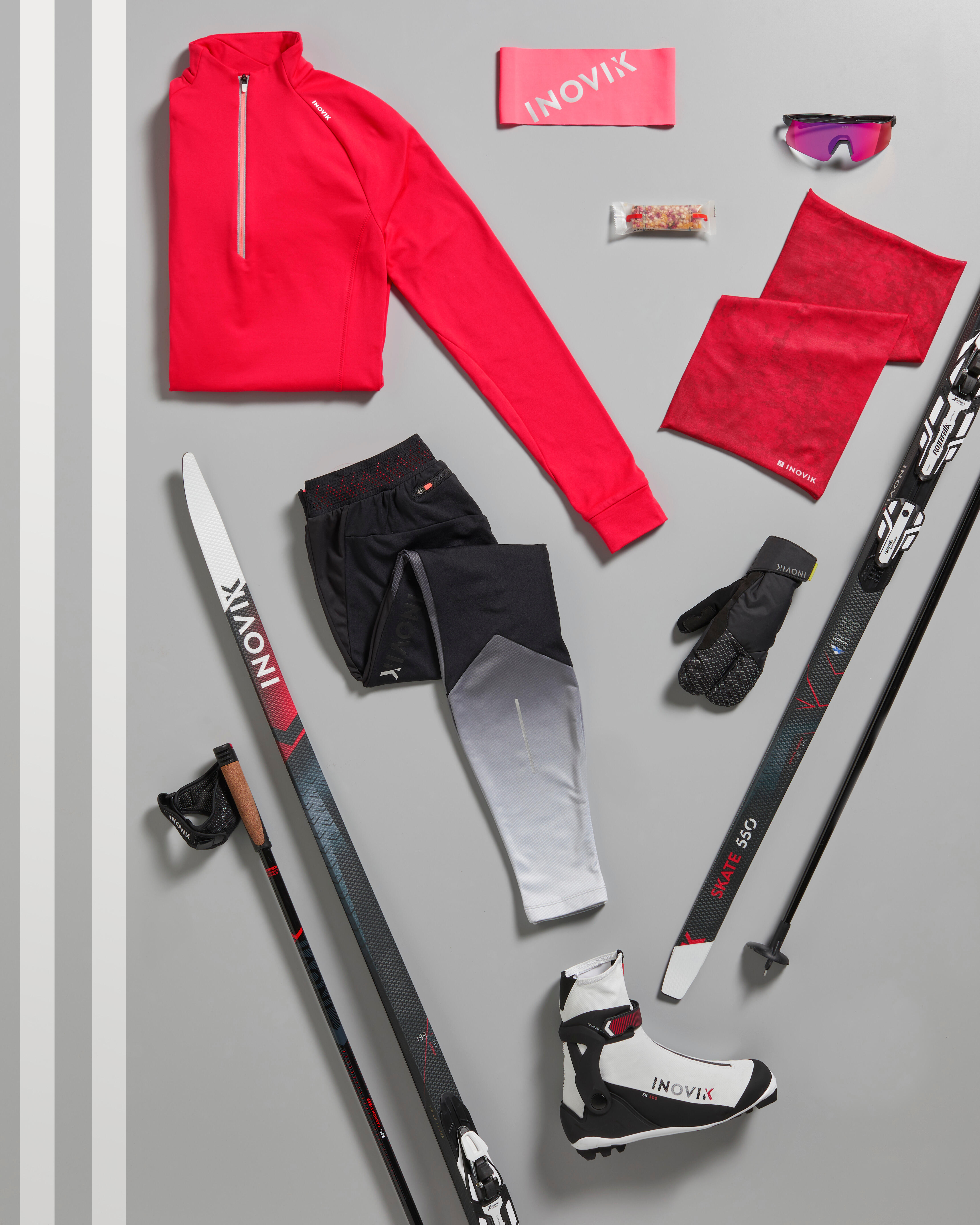 Medium Camber Cross-Country Skate Skis - 550 - INOVIK