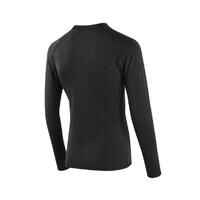 Adult Long-Sleeved Thermal Football Base Layer Top Keepcomfort 100 - Black