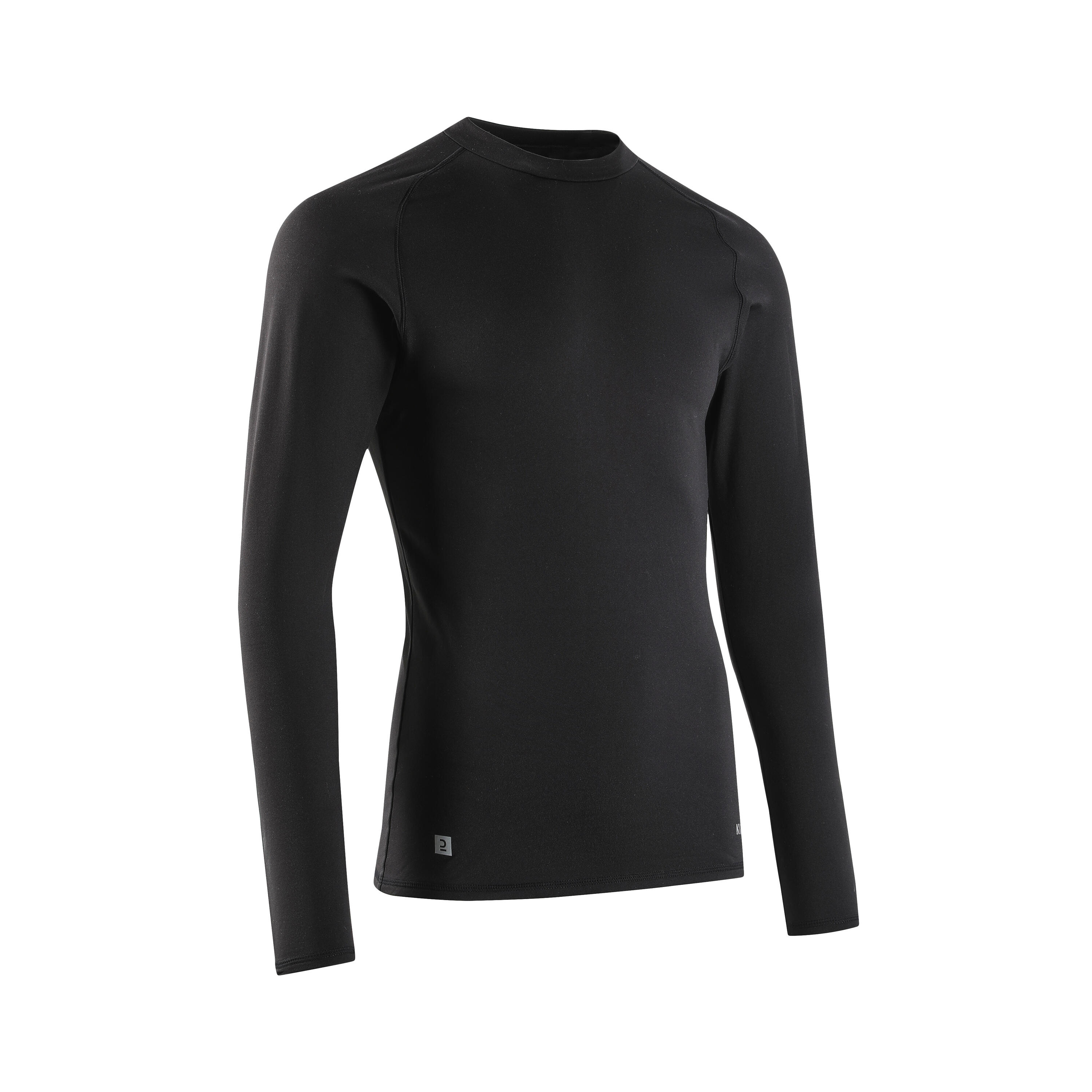 Camiseta termica manga larga de futbol para adulto Kipsta Keepcomfort negro Decathlon