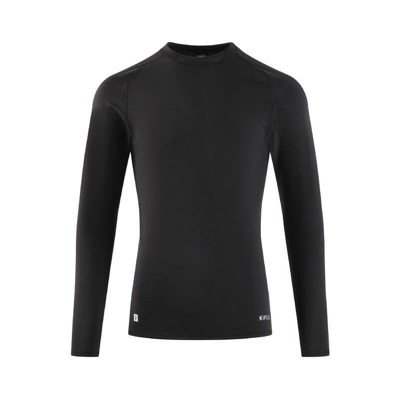 Camiseta térmica primera capa para esquí Mujer Wedze BL100 negro