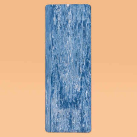 185 cm x 65 cm x 5 mm Yoga Mat Grip - Blue - Decathlon