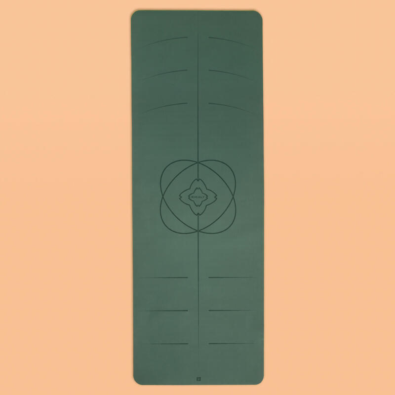 Tappetino yoga GRIP+ antiscivolo 185cm x 65cm x 3mm verde militare