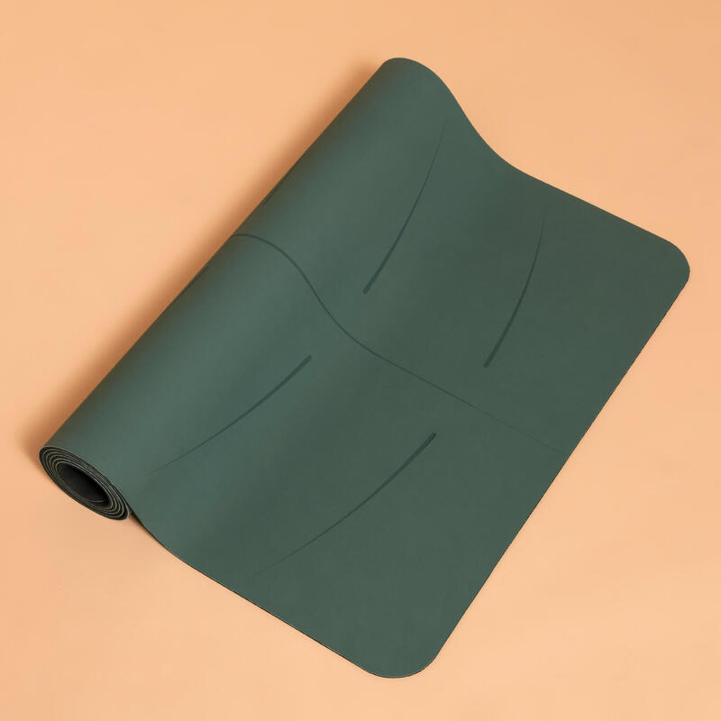 Tappetino yoga GRIP+ antiscivolo 185cm x 65cm x 3mm verde militare