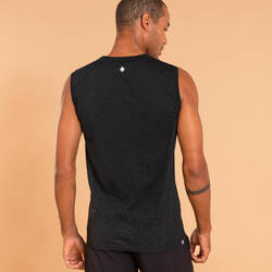 Men's Seamless Dynamic Yoga Tank Top - Black