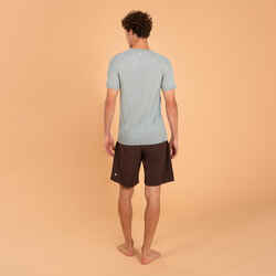 Men's Seamless Yoga T-Shirt Second Skin - Light Grey