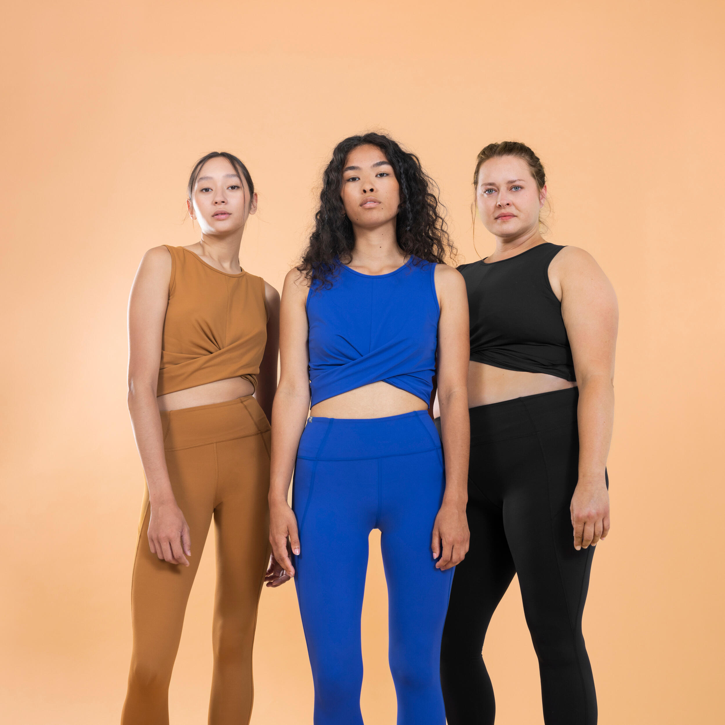 Crop top premium yoga indigo 12/29