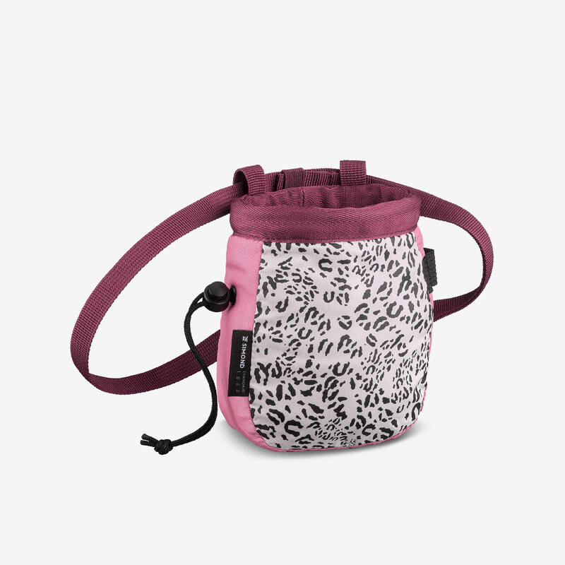 SAC A MAGNESIE D'ESCALADE - VERTIKA TAILLE M ROSE IMPRIME