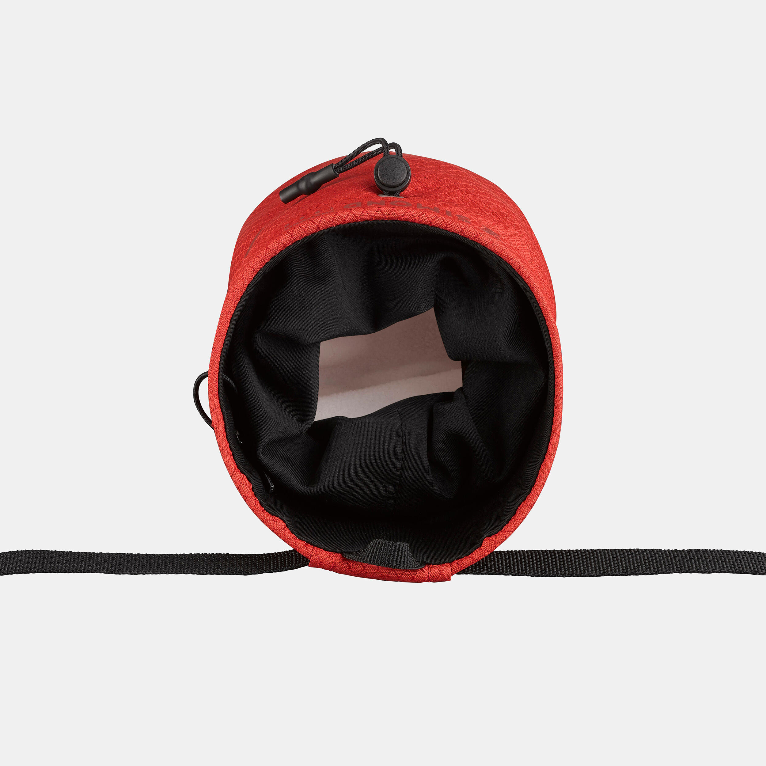 Climbing chalk bag edge - red
