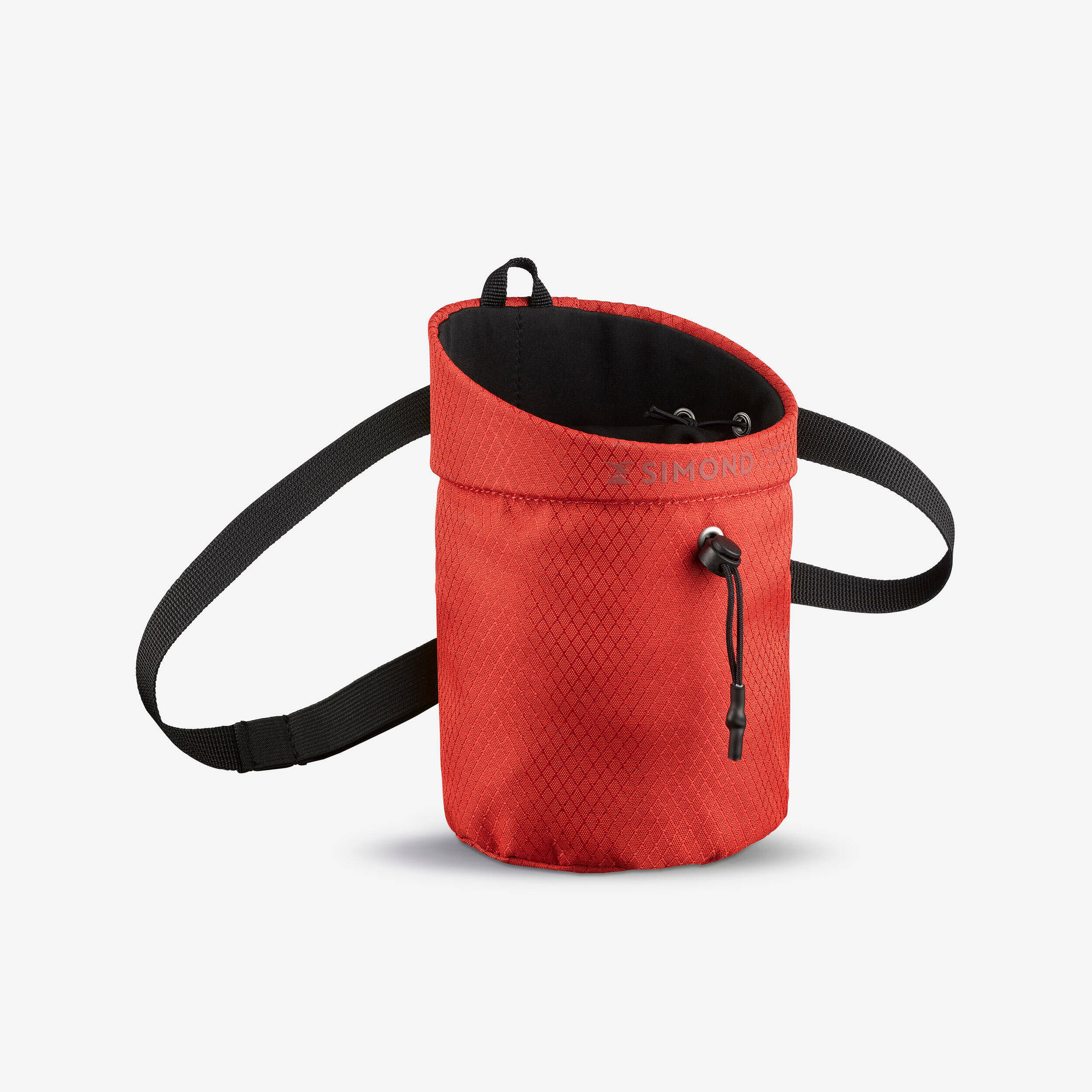 Climbing chalk bag edge - red