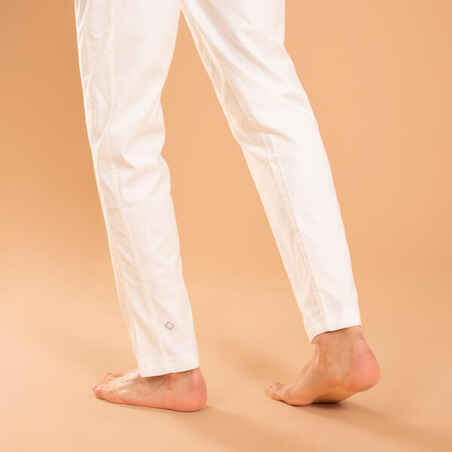 Men's Gentle Yoga Linen/Cotton Woven Bottoms - White