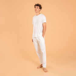 Men's Gentle Yoga Linen/Cotton Woven Bottoms - White