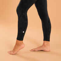 Leggings 7/8 Yoga Dyn Negro Sin Costura